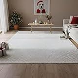 MY-RUG WoolHeaven Handgemachter Wollteppich aus gewalkter Schurwolle,...