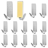 Faburo Klebehaken Set, 12 Stück Haken Selbstklebend, Klebehaken Extra...