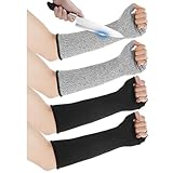 Yolev 2 Paar Unterarmschutz Armschutz Ärmel Herren Armsleeve Schnittfeste...