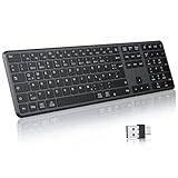 TECURS Bluetooth Tastatur Kabellos, Dual-Interface USB und Typ-C...