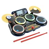 VTech Kidi DJ Drums – Elektronisches Schlagzeug mit Leuchteffekten und...