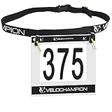 VeloChampion Triathlon Laufgürtel Startnummernhalter. Einstellbar. 2...