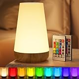 Nachttischlampe Touch Dimmbar, LED Nachtlicht 13 Farben/5...