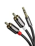 UGREEN Klinke auf Cinch Kabel 3,5mm Klinke Chinch Stereo Audio Kabel für...