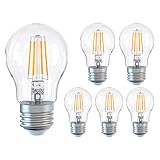 Glühbirne E27, Dimmbare Energiesparlampe 6W (entspricht 60W), A60 LED...