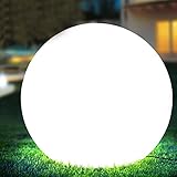 BAKAJI Designleuchte Gartenkugel Durchmesser 40 cm Außenbeleuchtung für...