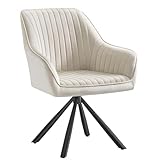 SONGMICS Esszimmerstuhl, Küchenstuhl, Sessel drehbar, Samt, Polsterstuhl...