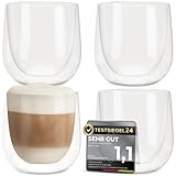 4er Set Cappuccino Tassen 250ml - Gastronomie Qualität -...