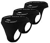 sesto senso Herren Nahtlos String Sexy Thong 3 Pack G-Strings Tanga S/M...