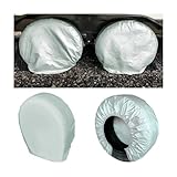 JNNJ 4 Stück Reifenabdeckungen, Anti UV-Reifenschutz Radreifen...