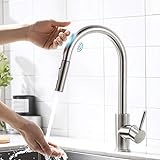 AIMADI Touch Sensor Wasserhahn Küche Armatur Küchenarmatur mit Brause...