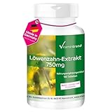 Löwenzahn Extrakt 750mg - 180 Tabletten ! 6-MONATS-VORRAT ! - vegan -...