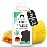 Emma Grün® Lederpflege für Ledercouch & Sofa 250ml [MIT BIENENWACHS] -...