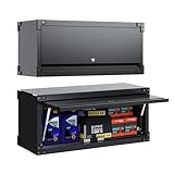 SUPEER Hängeschrank Metall Werkzeugschrank mit Klapptür,Abschließbar...