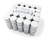Pritogo Teelichter, Weiß Brenndauer: 8 Stunden 20 g Wachsgewicht (100...