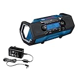 Bosch Professional 18V System Akku Baustellenradio GPB 18V-2 SC (Empfang...