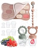 Mittimiya Fruchtsauger Baby ab 3 4 5 6+ Monate, 2 Stück Baby Obst Nahrung...