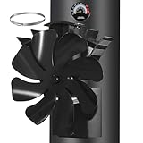 Ofenventilator Magnetisch, Kaminventilator 8 Flüge, Ofenventilator Ohne...