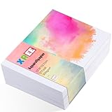 60 Blätter Aquarellpapier 300g, Aquarellblock Malpapier Watercolor...