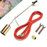 Gasbrenner 58 KW + Ständer + 5 Meter Schlauch + Adapter Dachbrenner...