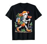Skelett Wandern Halloween Kostüm Wandern Herren Jungen T-Shirt