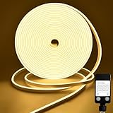 CCILAND LED Strip 10M, 24V Neon Streifen Dimmbar 2700k, Silikon Flexibel...