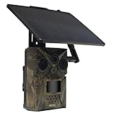 PetTec - PetCam Trail 4G Wildtierkamera mit Solar Panel und mit Nachtsicht...