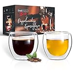 freshmaster Espressotassen Espresso Gläser - Barista Premium Qualität...