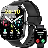 OUKITEL Smartwatch Herren Damen (Anruf Annehmen/Tätigen), 1.91' HD...