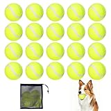 Jonuin 20 Stück Tennisbälle für Hunde, 6,3 cm/2,5' Mini Tennisball Hund...