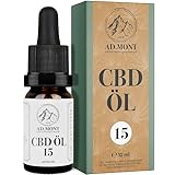 CBD Öl 15% aus BIO Kultivierung - Vollspektrum CBD Tropfen mit 1500mg CBD...