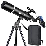 Teleskope für Erwachsene Astronomie, 80mm Aperture 600mm Refraktor...