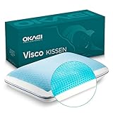 Okaei GelCell - Memory Foam Kissen mit kühlendem Gelbezug - Komfortables...