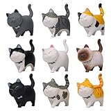 Greyoe Katzenfiguren, 9 Stück Tierfiguren Realistisch Katze Spielzeug...
