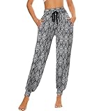 HAPYWER Haremshose Damen Lang für Sport Workout-Yogahose Jogginghose...