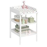 Bellabino Wickeltisch Bani, Baby Wickelregal weiß, Wickelkommode mit...