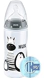 NUK First Choice+ Baby Plastikflaschen, Anti-Colic, 6-18 Monate, mit...