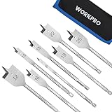 WORKPRO 8tlg. Flachfräsbohrer Set, 1/4' Sechskantschaft, 6mm/ 10mm/ 13mm/...