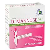 Avitale D-Mannose Plus 2000 mg Stick mit Niacin und Biotin zur Förderung...
