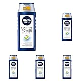 NIVEA MEN Sensitive Power Shampoo, beruhigendes Männer Shampoo mit...