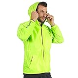 PERLETTI Regenjacke Herren für Hohe Sichtbarkeit - Reflektierende...