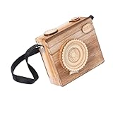 RETUOLWAG Retro-Spieluhr in Kamera-Form, Holzfigur, Vintage-Musik-Ornament...