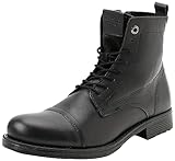 Jack & Jones Herren Jfwshaun Leather Boot Sn Schnürstiefelette, Anthrazit,...