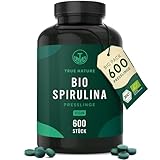 Bio Spirulina Presslinge – 600 Tabletten (500 mg) – 4.000mg hochdosiert...