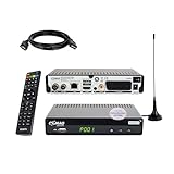 Comag SL65T2 DVBT2 Receiver Bundle mit passiver DVBT2 Antenne, DVB-T2...