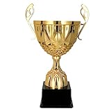 Larius Pokal aus Metall in Gold und Silber, Ehrenpreis Trophäe mit...