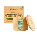 pandoo Wiederverwendbare und Waschbare Wattepads aus Bio-Baumwolle |...