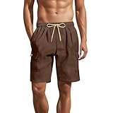 Herren Shorts Sommer Lose Strandhose Lässige Sportviertelhose...