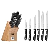 WMF Messerblock mit Messerset 7-teilig, Küchenmesser Set mit Messerhalter,...