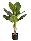 Seidenblumen Roß Bananenpalme/Bananenpflanze 85cm LA künstlicher Baum...